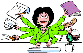 Funny Secretary Clipart