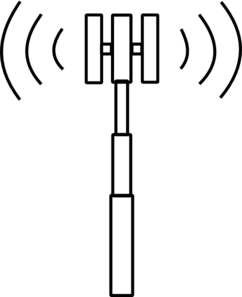 Cell phone tower clipart