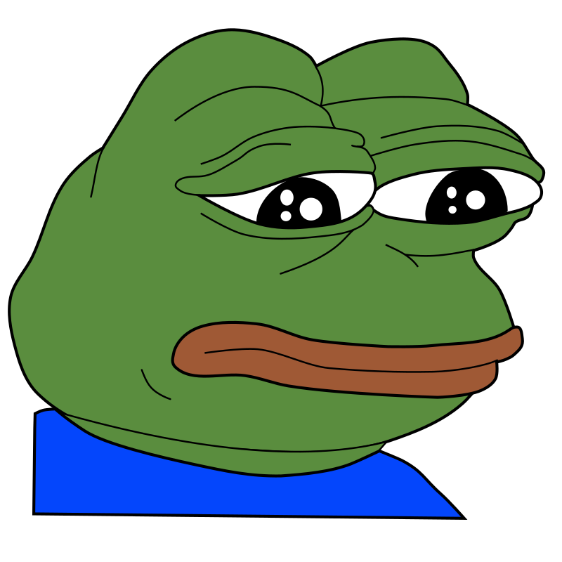 Clipart - Sad Frog / Feels Bad Man - Meme