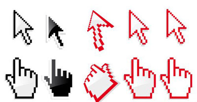 Download Hand and arrow cursor Vector Free