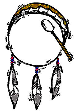 Native American Hand-drum Clipart