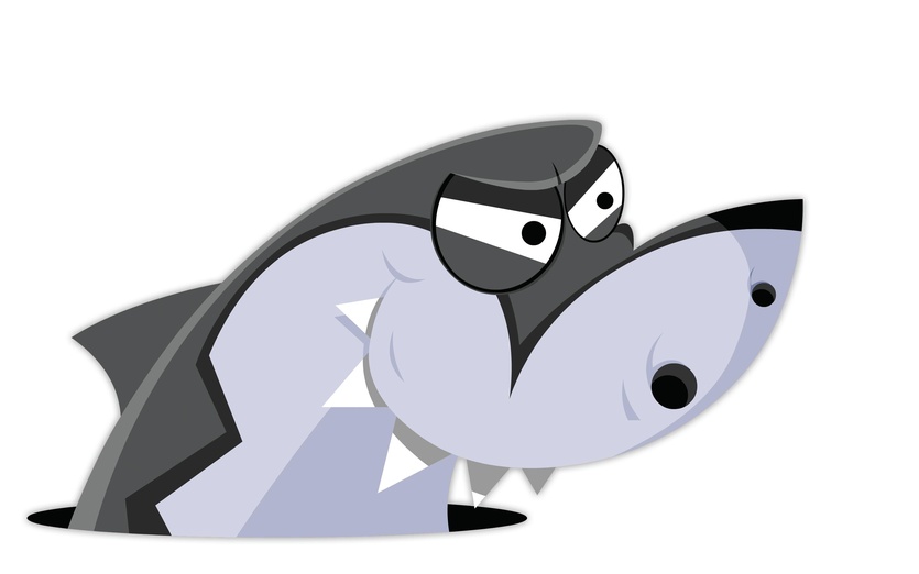 Cartoon Great White Shark