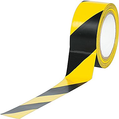 Industrial Vinyl Safety Tape, Striped | StaplesÂ®