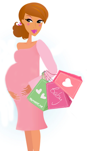 Pregnant cowgirl clipart