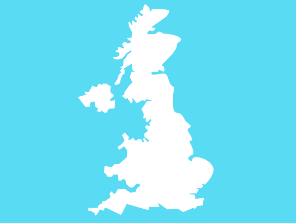 Great britain map clipart