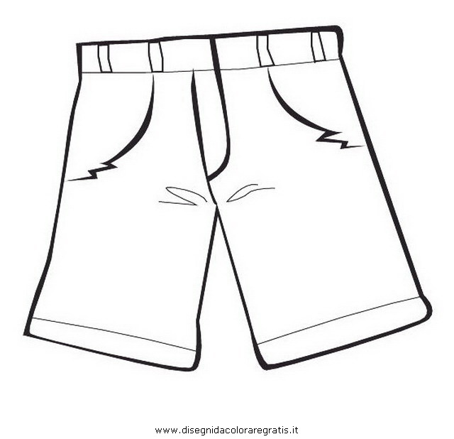Clip Art Black And White Shorts Clipart
