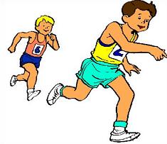 Track runner clip art