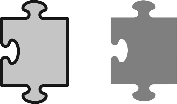 Puzzle Piece Clip Art - vector clip art online ...