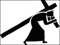 The cross, Crosses and Jesus on the cross
