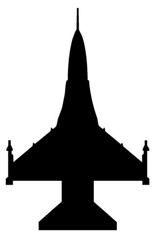 Fighter Jet Silhouette Clipart