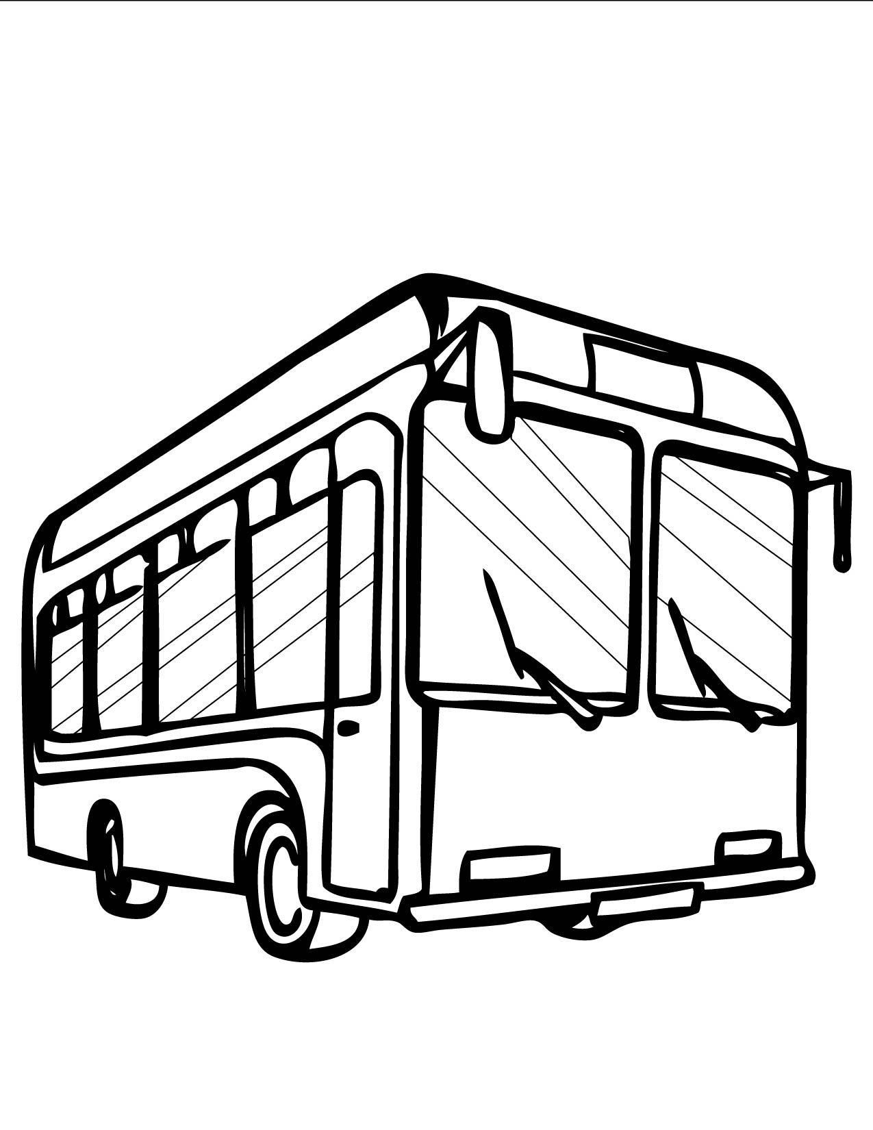 BUS CARTOON COLORING - ClipArt Best