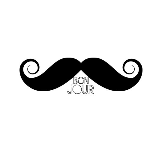 bonjour + mustache | charlotte anabar