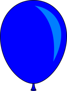 Blue Balloon Clip Art - vector clip art online ...