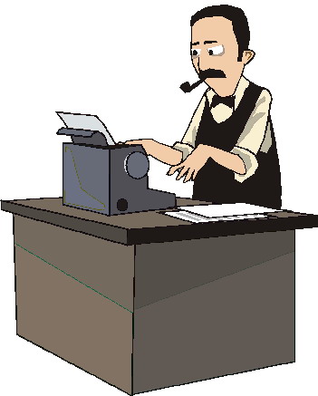 Clip Art - Clip art typewriter 087929