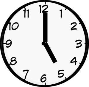 5 O Clock clip art - vector clip art online, royalty free & public ...