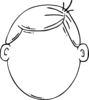 Faces Boy Blank - vector clip art online, royalty free & public domain