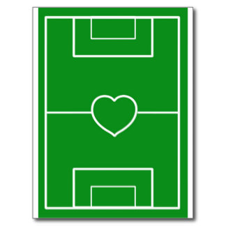 Football Pitch Postcards & Postcard Template Designs