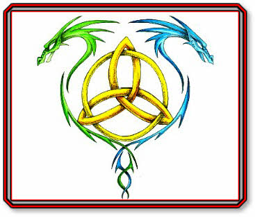 Celtic Knot n Dragons Tattoo Design | Tattooshunt.com