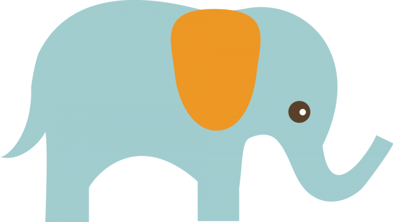 Elephant SVG elephant clipart cute clip art cute elephant clipart ...