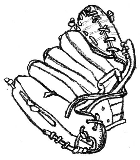 Drawing of a Baseball glove | Flickr - Photo Sharing!