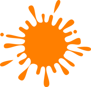 Orange Splash Ink clip art - vector clip art online, royalty free ...