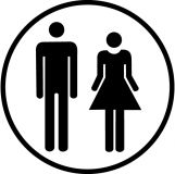 Piktogramm/Symbol Mann & Frau I (Wetterfest) - ausgeschildert24.