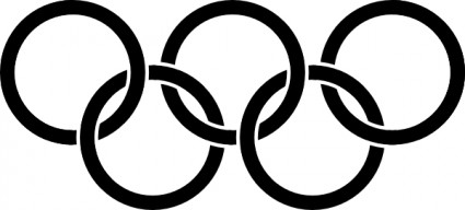 Olympic Rings Black clip art Vector clip art - Free vector for ...