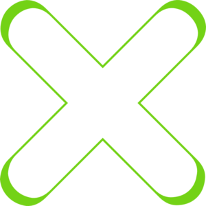 Green X clip art - vector clip art online, royalty free & public ...