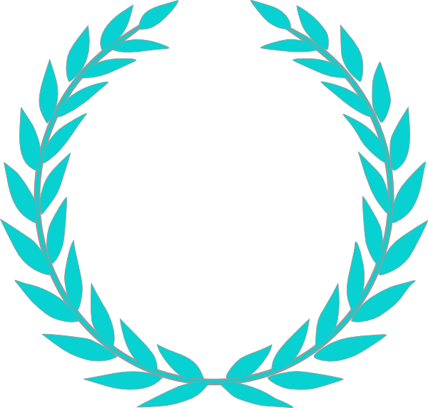 Blue Olive Wreath clip art - vector clip art online, royalty free ...