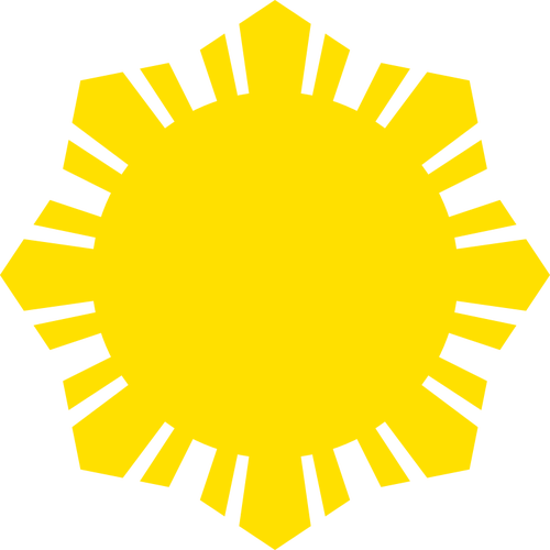 Philippine sun clipart
