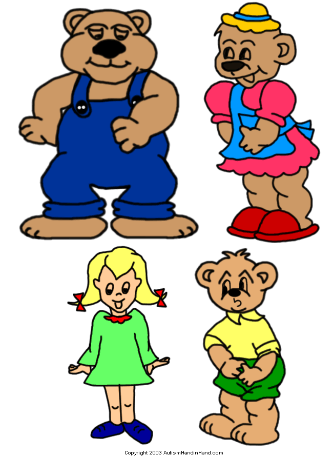 Goldilocks And The Three Bears Clipart