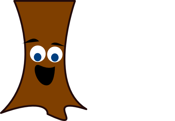 Tree Trunk Face Clip Art - vector clip art online ...