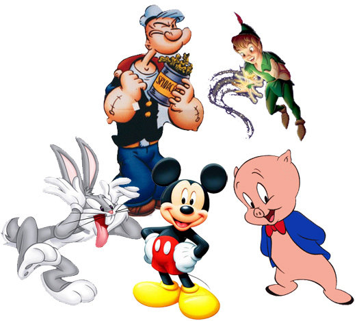 Happy Birthday Cartoon Characters