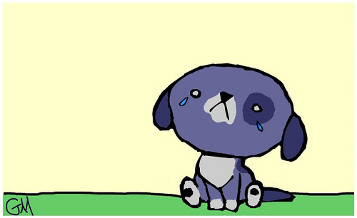Sad Puppy Cartoon | Free Download Clip Art | Free Clip Art | on ...