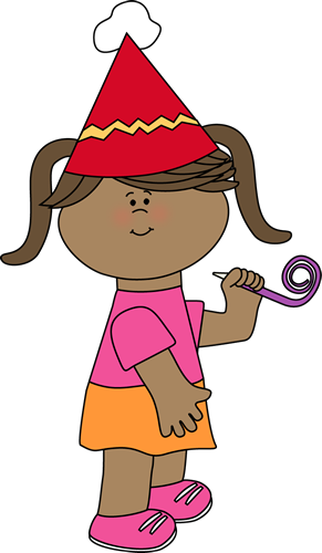 Girls birthday party clipart