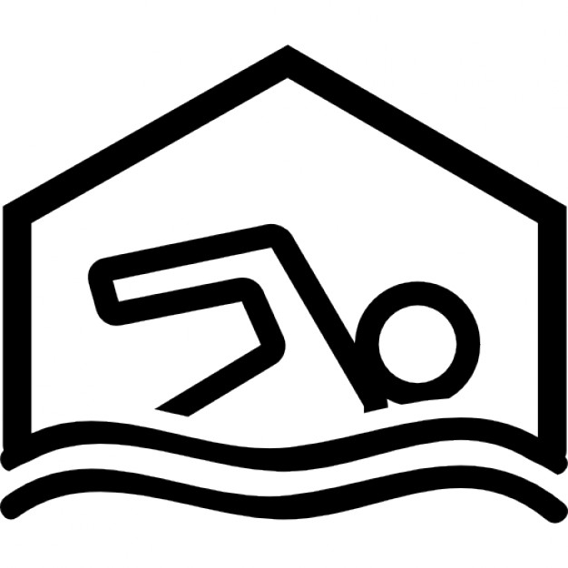 Covered swimming pool symbol Icons | Free Download