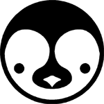 Penguin face clip art