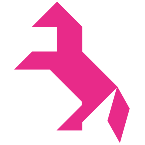 Tangram Rabbit Shape and Solution | Free Printable Puzzle Games