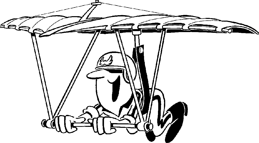 Hang glider clip art