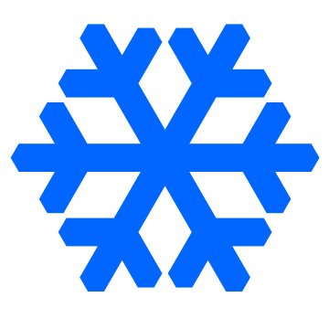 Blue christmas snowflake clipart free