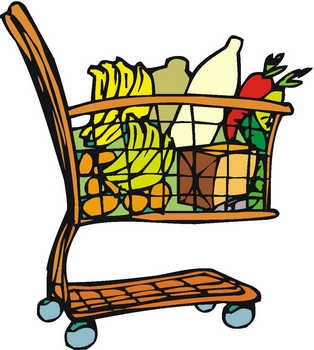 1st Grocery Cart Clipart