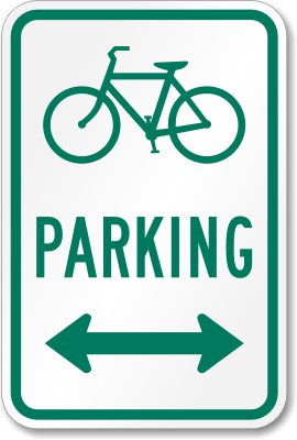 Bicycle Parking Signs - Durable, aluminum signs