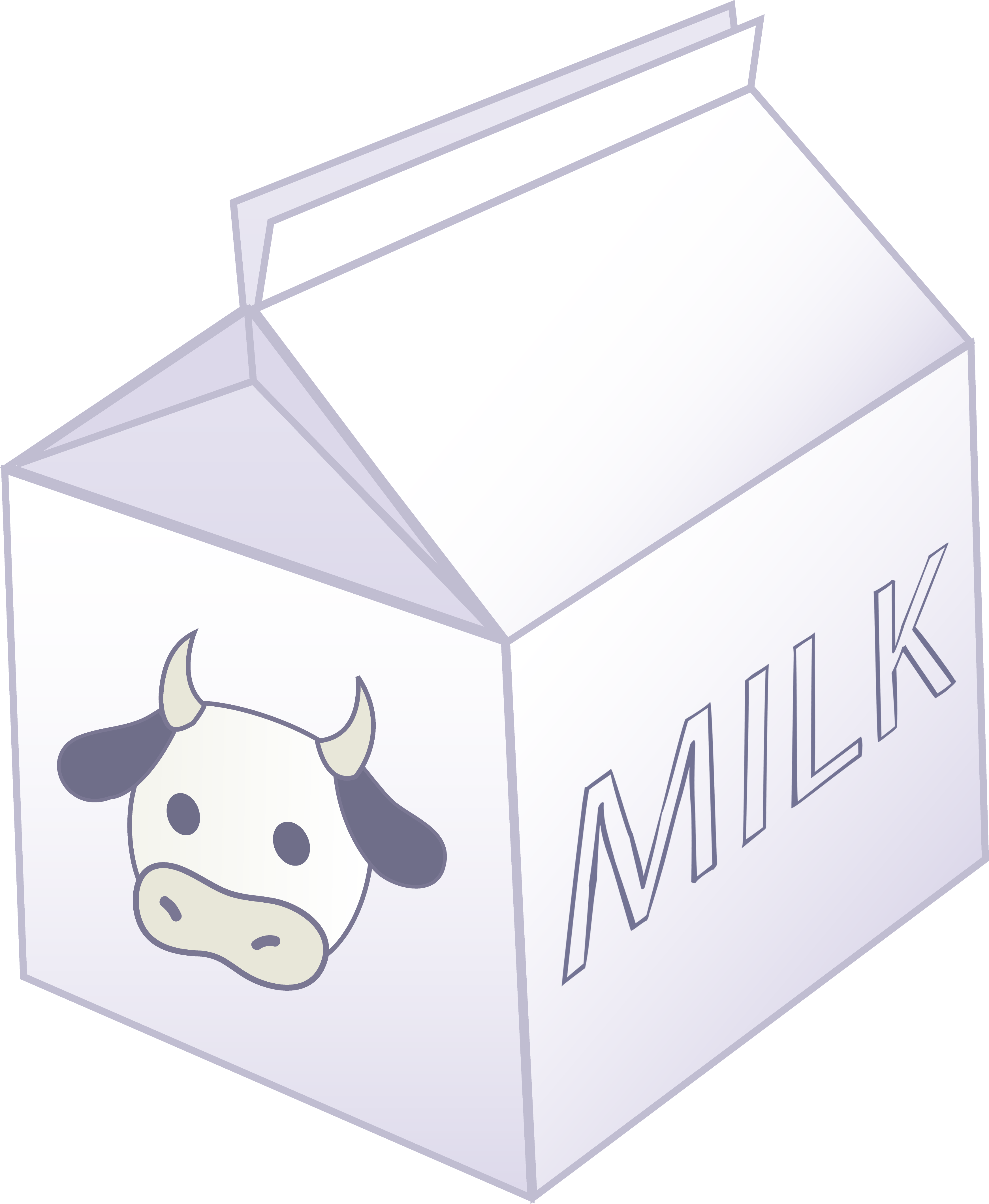 Pint of milk clipart