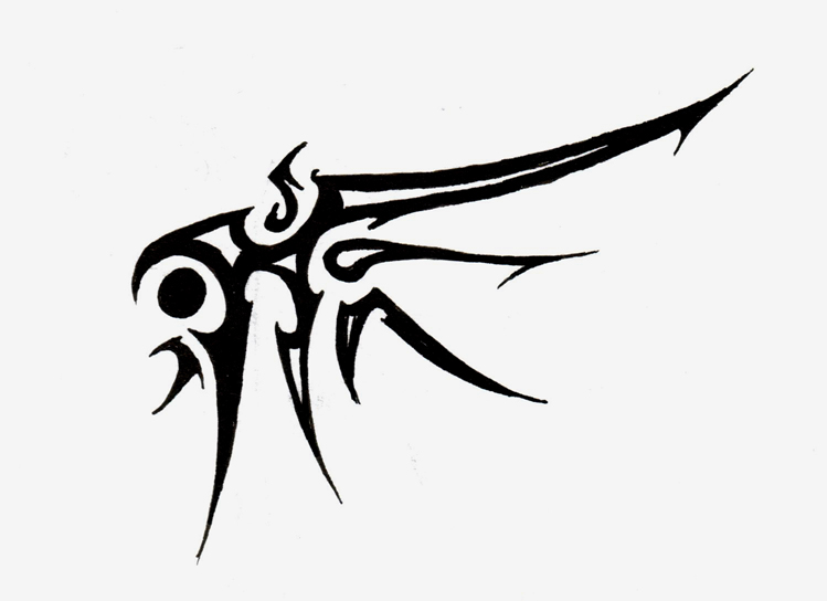 Thin Tribal Sword Tattoo On Arm: Real Photo, Pictures, Images and ...