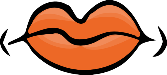 Quiet lips clipart