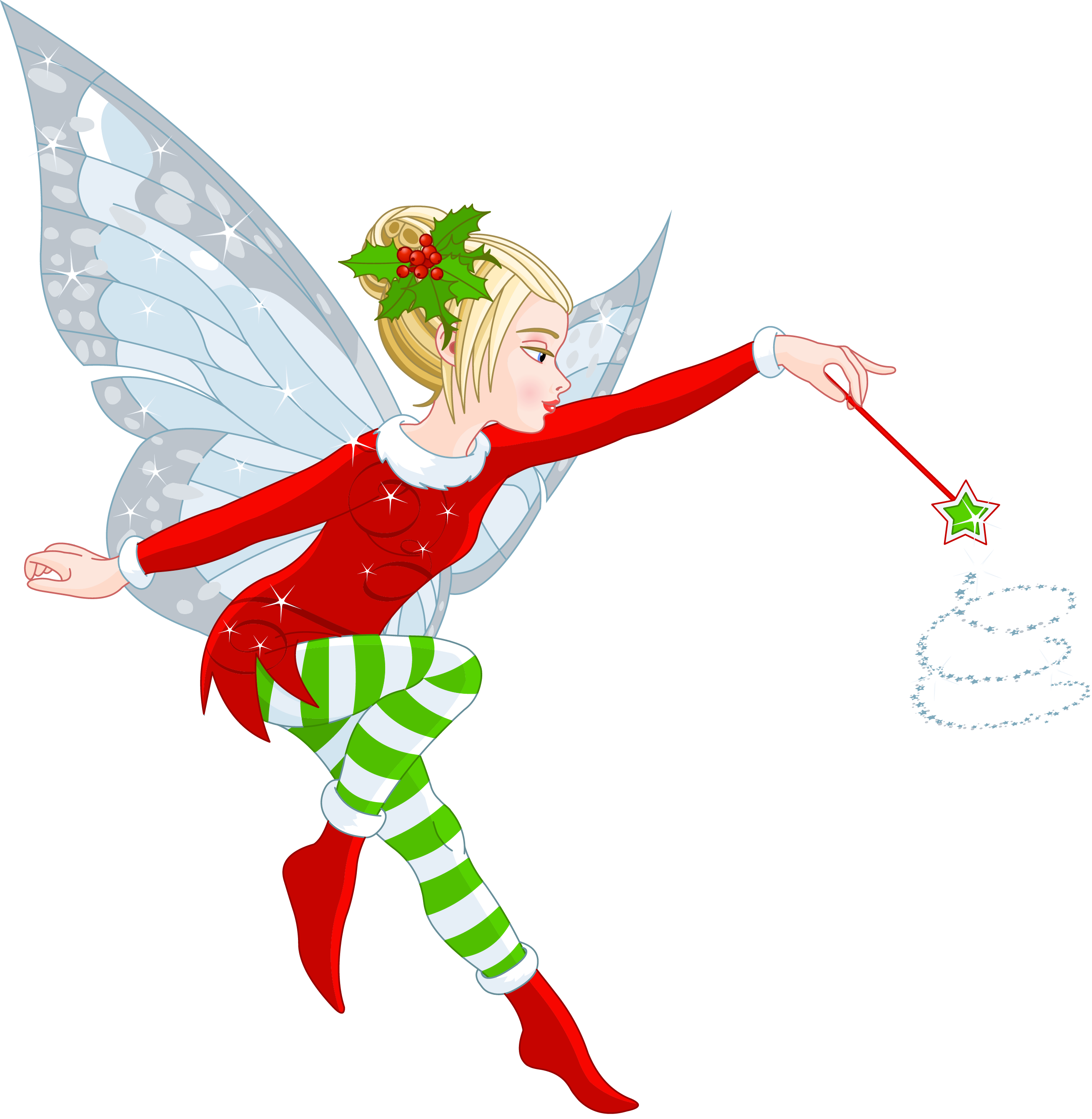 Transparent Christmas Elf Girl PNG Clipart