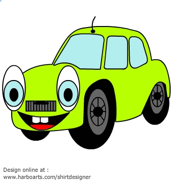 Happy car clipart