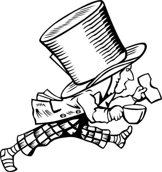 Mad hatter clip art
