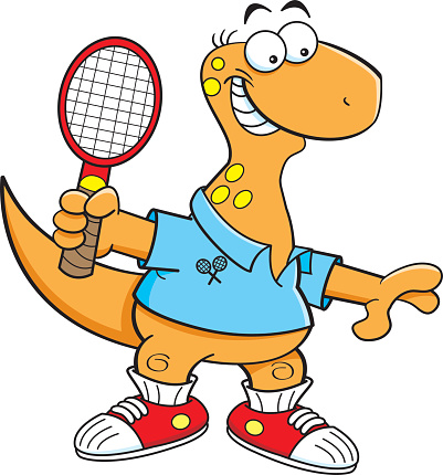 Cartoon Of A Tennis Funny Clip Art, Vector Images & Illustrations ...