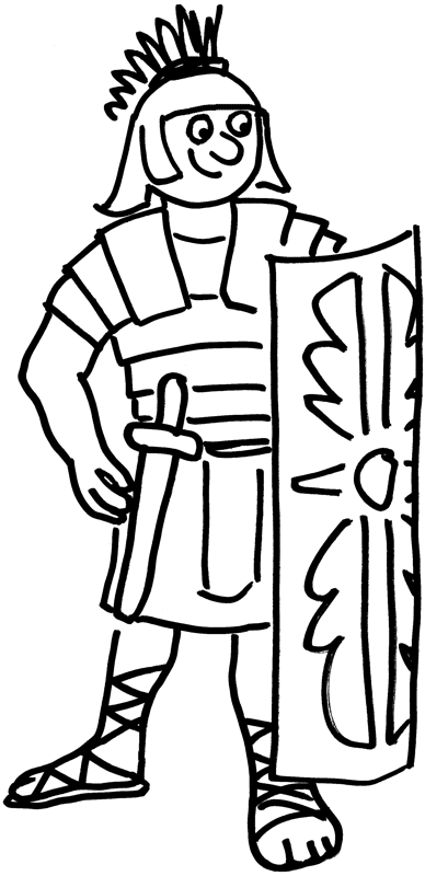 54+ Cartoon Roman Soldier Clipart